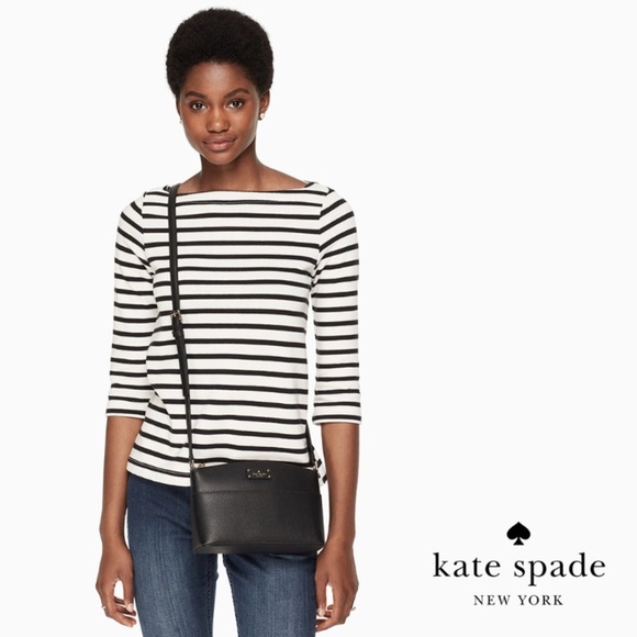 Kate Spade Black Leather Grove Street Millie Crossbody Bag - Picture 1 of 16